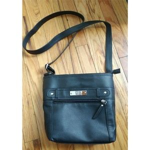 Black Leather Crossbody Purse